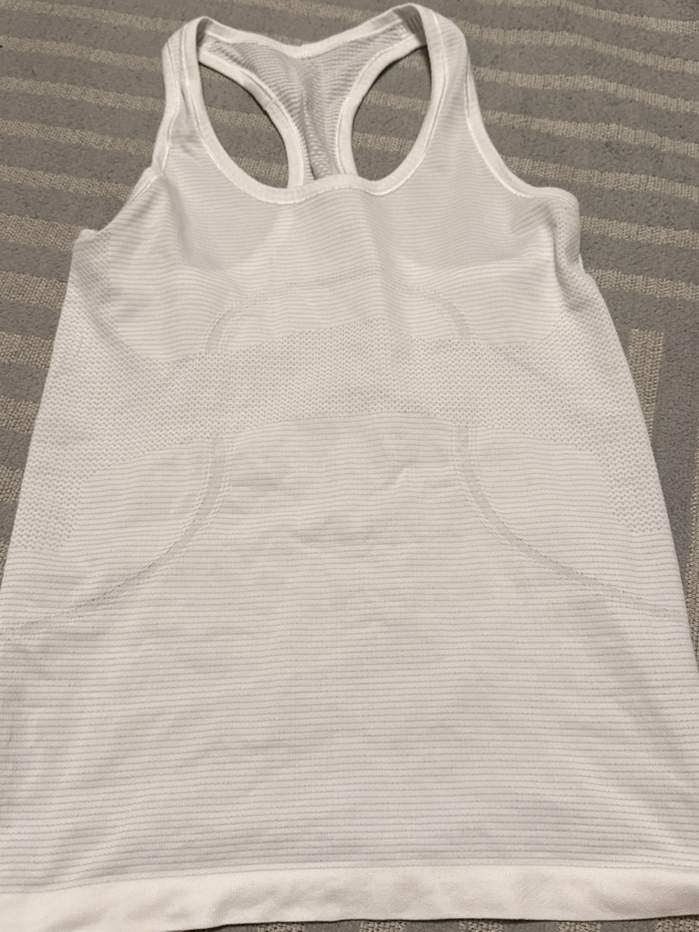 Lululemon White Racerback Tank Top - Women